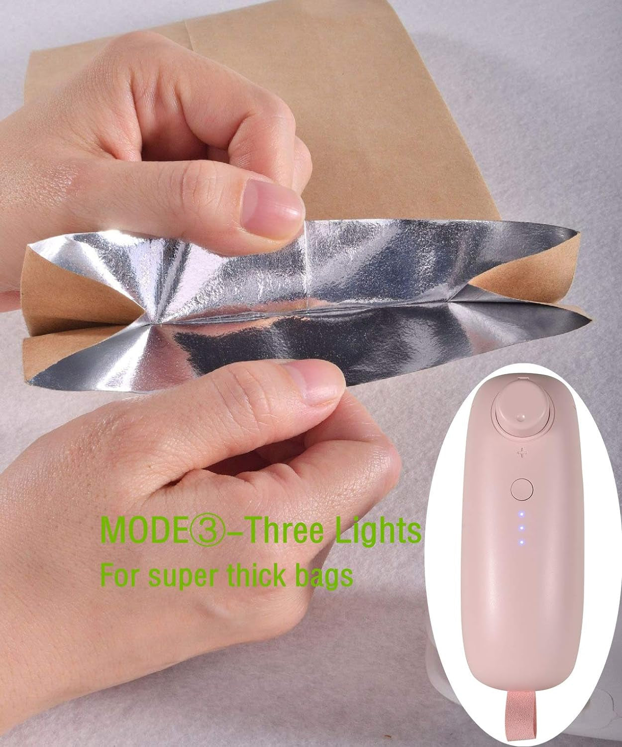 USB Charging Mini Handheld Bag Sealer Heat Seal Small Hot Food Bag Sealer Machine,2 in 1 Heat Sealer and Cutter for Plastic Bags Mylar Bags Food Storage Snack Fresh Bag (Pink)