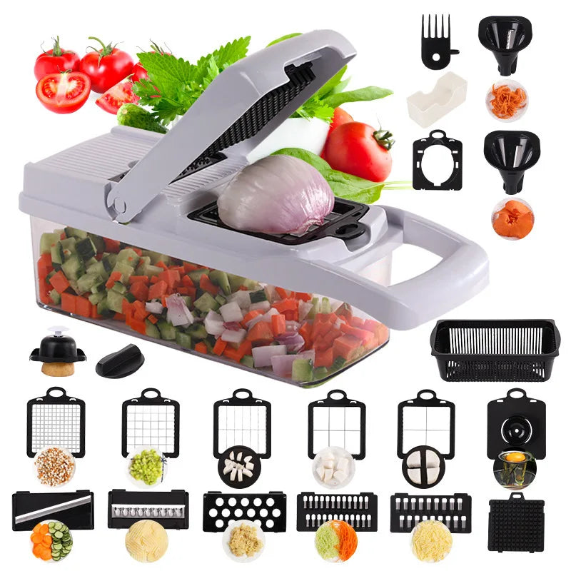 Multipurpose Vegetable Chopper - Kitchen Tool for Cutting and Slicing, Vegetable Slicer