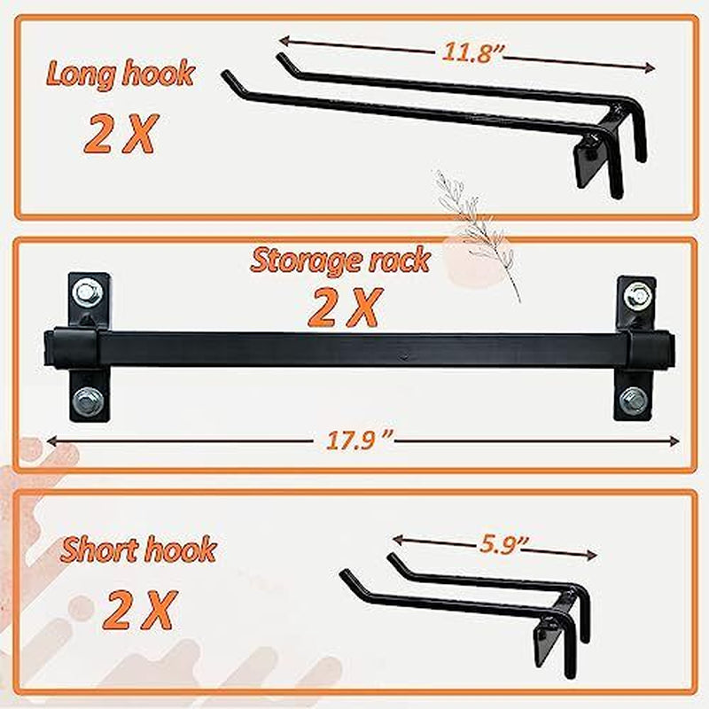 Garden Tool Storage Rack Wall Mount Shovel and Rake Hangers Yard Tool Rack
