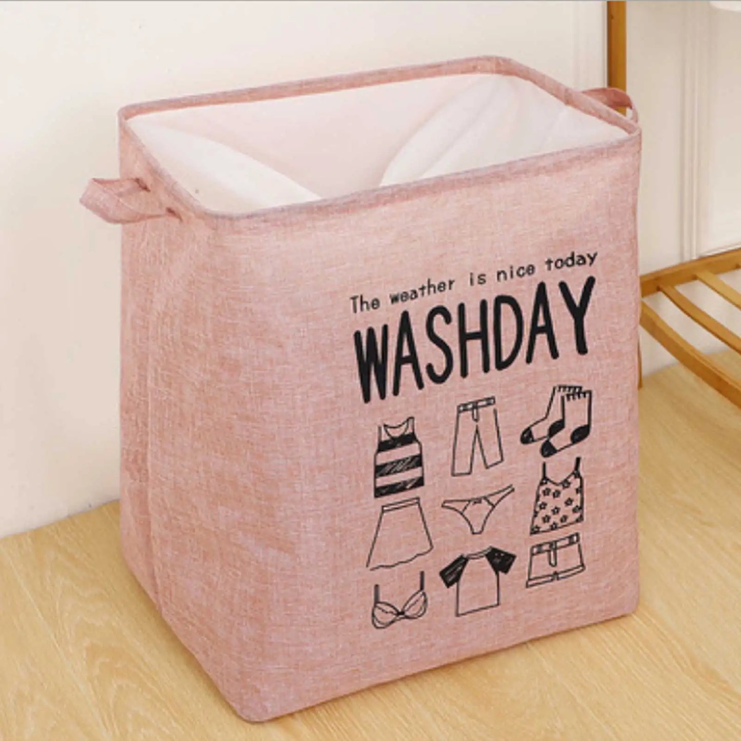 44*35*50Cm Laundry Hamper Durable Fashionable Basket Bucket Storage Box #W0