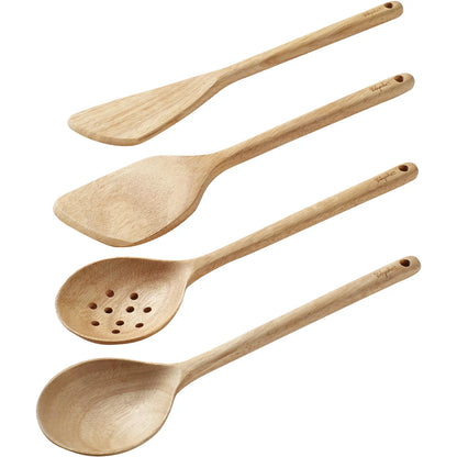 4-Piece Eco Friendly Para Wood Cooking Tool Set