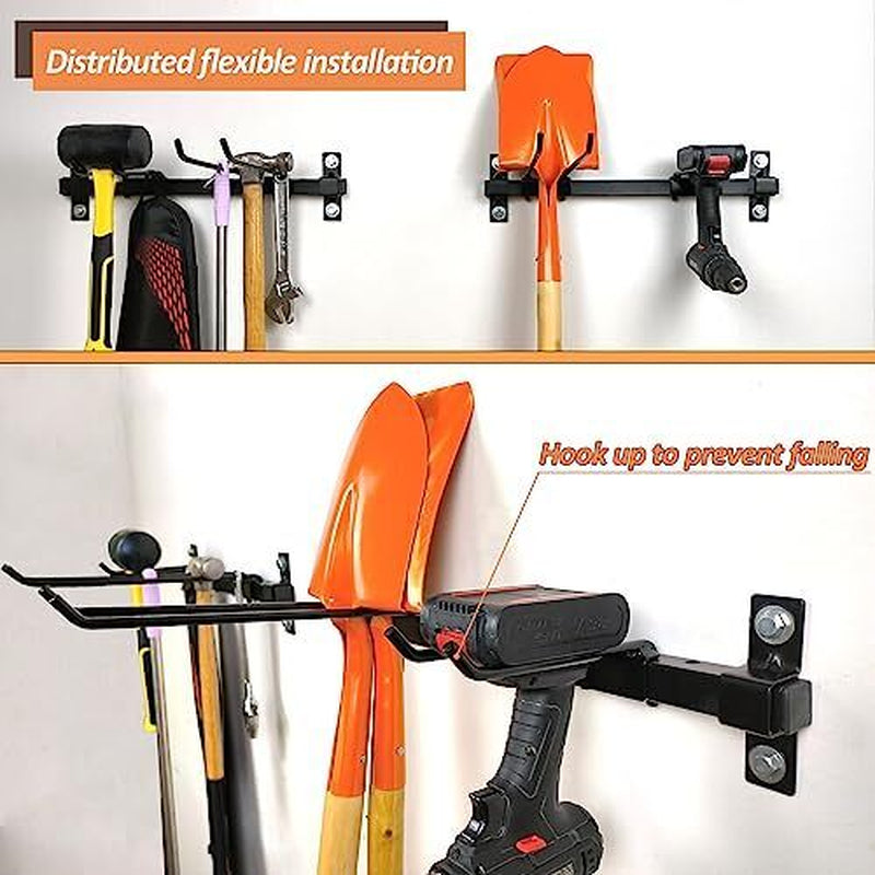 Garden Tool Storage Rack Wall Mount Shovel and Rake Hangers Yard Tool Rack