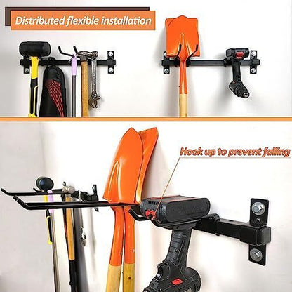 Garden Tool Storage Rack Wall Mount Shovel and Rake Hangers Yard Tool Rack